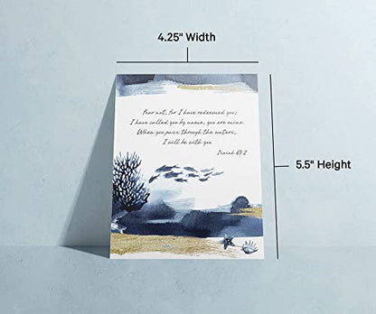 Twigs Paper Sympathy Cards with Envelopes, 12 Christian Bible Verse Cards - color: Bible Verses, size: 12-Count