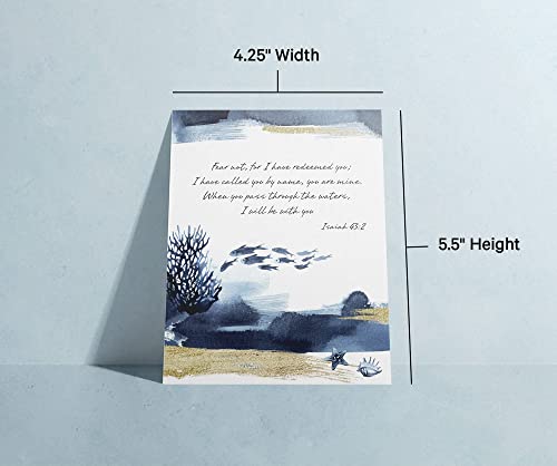 Twigs Paper Christian Sympathy Cards, 24 Bible Verse Blank Note Cards - color: Bible Verses, size: 24-Count