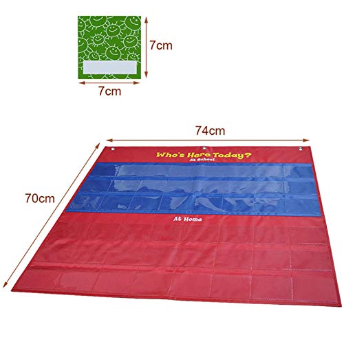A/R Classroom Attendance Chart, Who is Here Today - Helping Hands Pocket Chart for Classroom,Classroom Organization Teacher Accessories for Preschool Sunday School Kindergarten Daycare