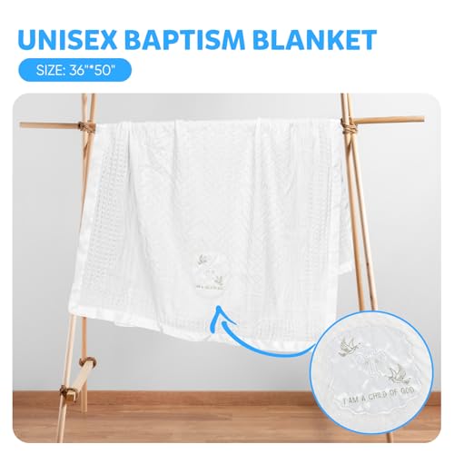 Baptism Blanket Christening Gifts for Girls Boys - color: I Am Child of God Blanket