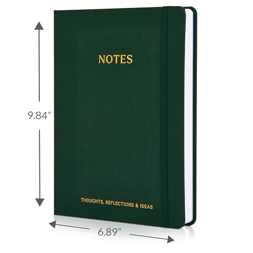 Aesthetic Thick Notebook Journal for Women 7" x 10" - Linen Hardcover