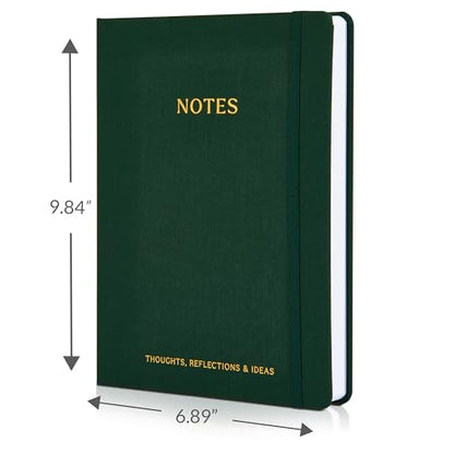 Aesthetic Thick Notebook Journal for Women 7" x 10" - Linen Hardcover