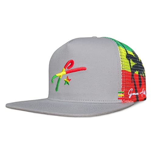Grace Folly Trucker Hat for Men & Women. Snapback Mesh Caps - color: Rasta