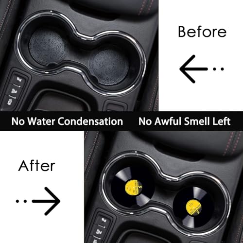 2 Pack Retro Vinyl Record Car Cup Holder Coasters Universal Neoprene Mat - color: CD