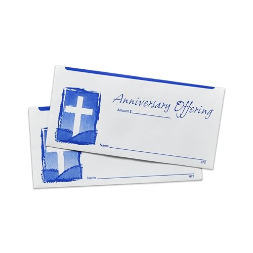 Anniversary Offering Envelopes for Church | 3" x 6 5/16" (100)