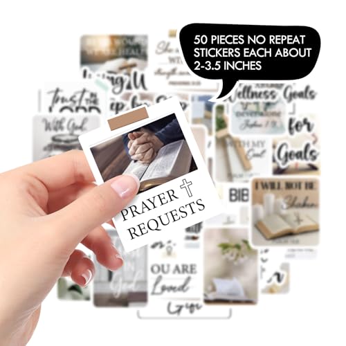 Jesus Prayer Board Stickers - 50 Pcs White Christian Supplies - color: White