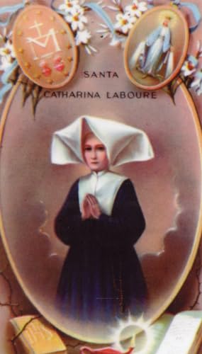 St. Catherine LaBoure - Laminated holy card - Pack of 25