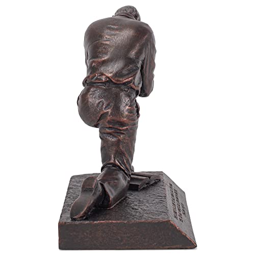 Lighthouse Christian Products Praying Man Seeking God Bronzelike Finish 4.5 x 2.75 Cast Stone Mounted Sculpture - style: Man