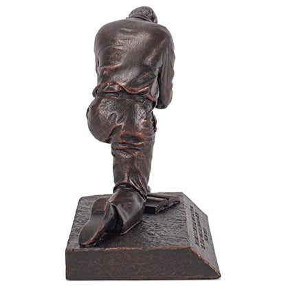 Lighthouse Christian Products Praying Man Seeking God Bronzelike Finish 4.5 x 2.75 Cast Stone Mounted Sculpture - style: Man