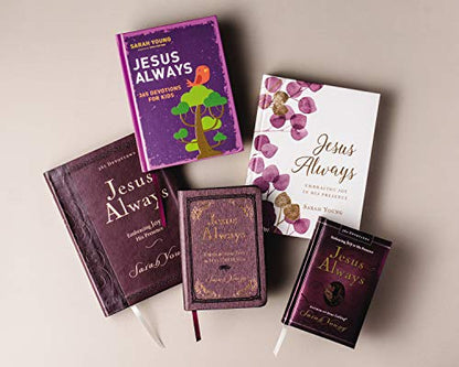 Jesus Always, Padded Hardcover, with Scripture References: Embracing Joy in His Presence (A 365-Day Devotional)