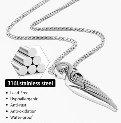 ywevyezc 12/24PCS Cross Necklace for Men, Mens Necklaces Jewelry Set Silver Chain Stainless Steel Cross Pendant Goth Necklace for Boys 16-24 inches Chain - style: 24pcs Cross Necklace