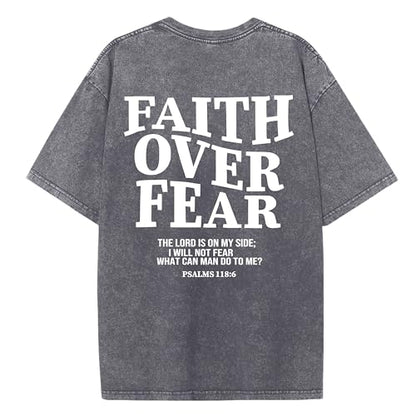 Christian Believer Faith God Religious T-Shirt Jesus Shirts for Women Men - color: Light Graya, size: X-Large