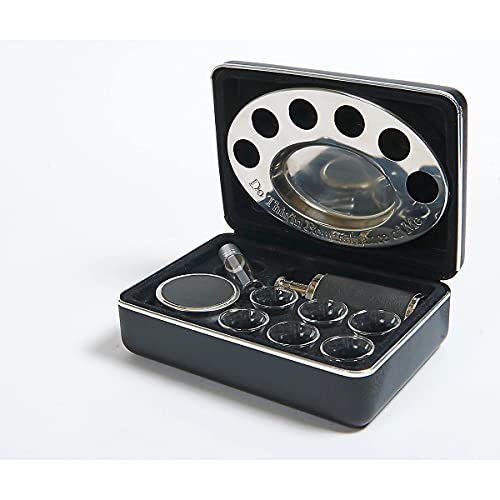 Broadman Legacy Portable Communion Set, 6 Glasses, Tray, Containers, Bottle
