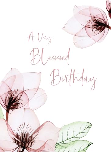 Beautiful Floral Birthday Cards KJV, 12 Count