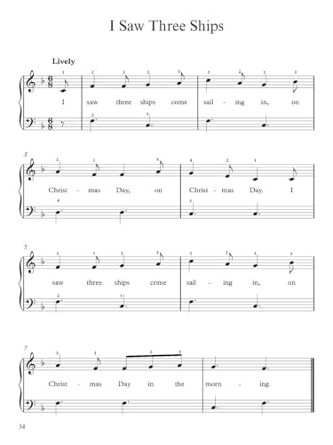 A Treasury of Christmas Songs for Solo Piano: For Beginner & Intermediate Level (Dover Classical Piano Music For Beginners)