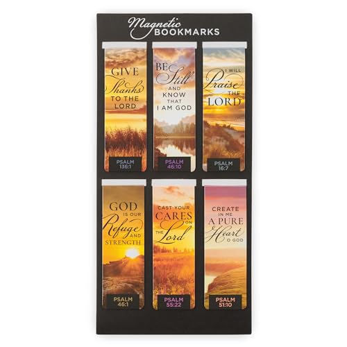 Christian Art Gifts Colorful Scripture Magnetic Bookmark Psalms - color: Sunrise/Sunset Psalms