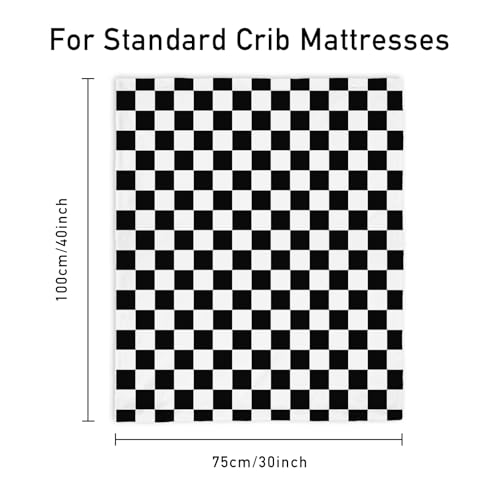 Fleece Baby Blankets for Girls & Boys, Infant Toddler Blanket - color: Cherkerd Black