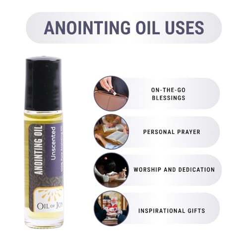 Anointing Oil for Prayers 1/3oz Roll-On (1/3oz, Unscented)