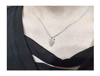 Baydurcan Silvery Necklace for Women Pendant Chain Friendship Necklace Gift - style: zebra s