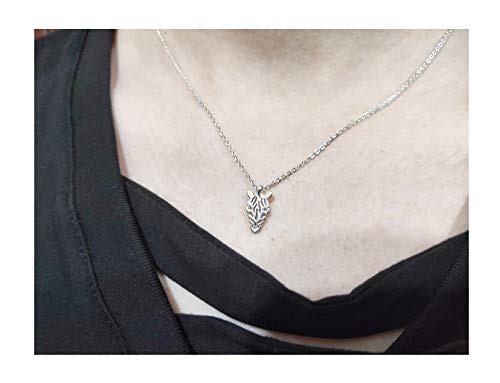 Baydurcan Silvery Necklace for Women Pendant Chain Friendship Necklace Gift - style: zebra s