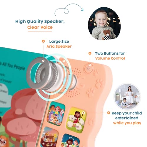 GO GO Songs of Creation and Praise: Christian Baby Books with 10 Songs, Singing Toy, Sound Play for Ages 1-5, Musical Learning, and Interactive Praise Gift for Kids, Bible for Toddlers 1-3 - color: Songs of Creation and Praise