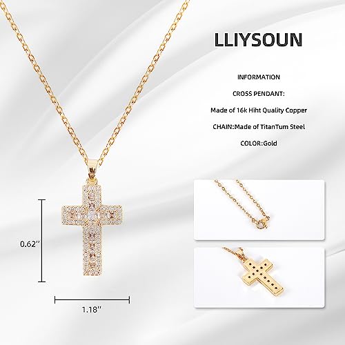 Cross Pendant Necklace for Women Jewelry Gold Cross Necklaces for Women Cross Necklace Minimalist Trendy Jewelry Valentines Day - style: CN15