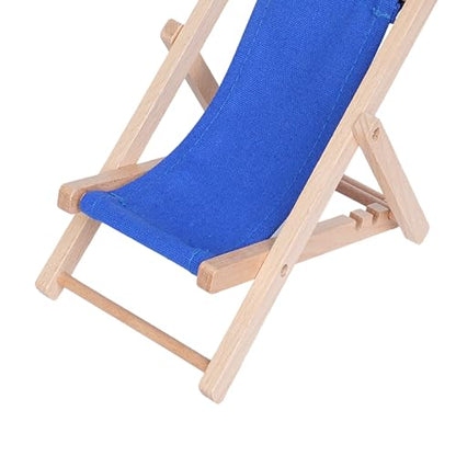 Foldable Wooden Cell Phone Stand, Phone Holder for Desk - color: Navy Blue