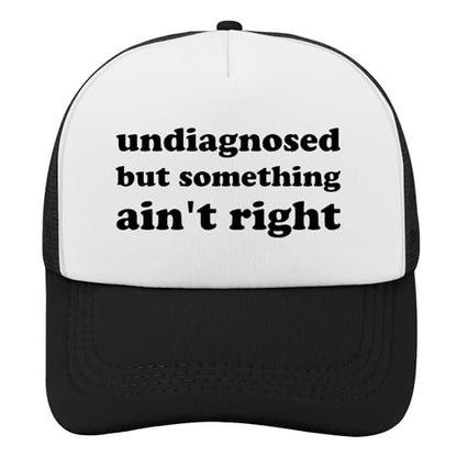Black Trucker Hat with Funny Saying, Funny Hat for Men & Women - color: Allblack-8