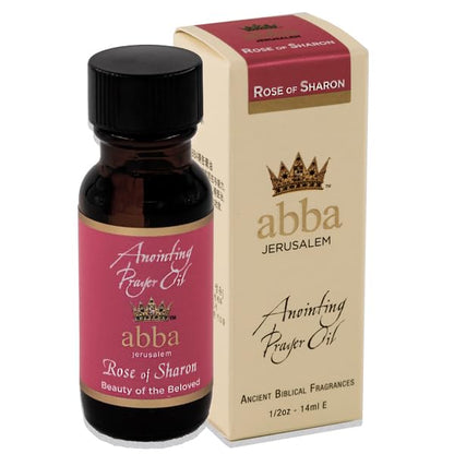 ABBA Oil Rose of Sharon 1/2oz Bottle Anointing Prayer Oil in Gift Box - ABBA Jerusalem (.50 oz) - size: 0.5 Fl Oz (Pack of 1)