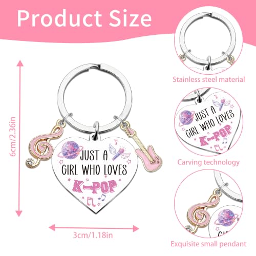 Inspirational Keychain for Women, Appreciation Gift for Mother Daughter Best Friend, Christmas Key Ring - style: Kpop Lover 01