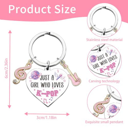 Inspirational Keychain for Women, Appreciation Gift for Mother Daughter Best Friend, Christmas Key Ring - style: Kpop Lover 01