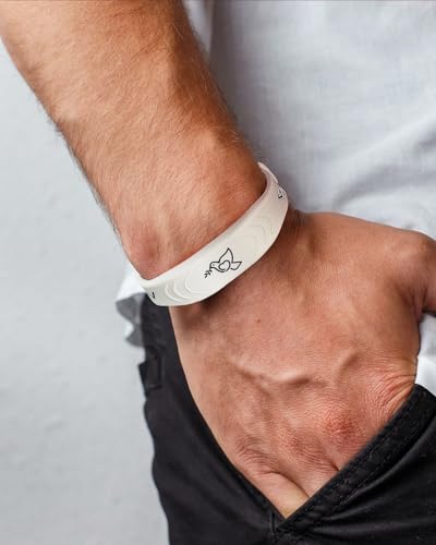 2 Pack Bible Verse Bracelets, with NFC Scan‌ Daily Jesus Bracelets Christian Gospel Scripture Bracelet Trust God Style Combined Inspirational Religious Gifts for Men and Women (TRUST GOD - Beige)