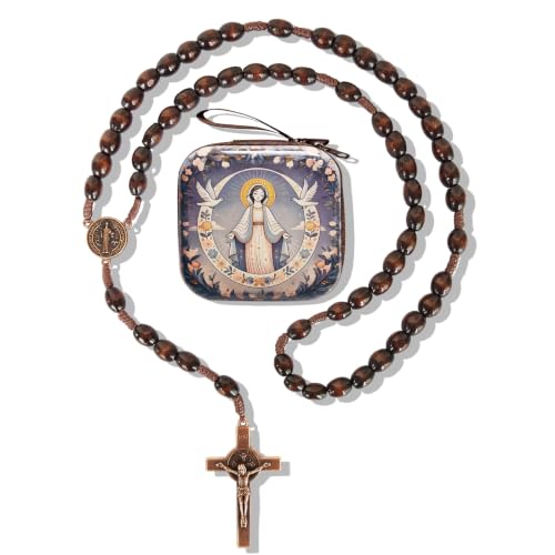 Catholic Rosary Beads, Rosarios Cross Pendant Decorative Prayer Box - color: Style-9