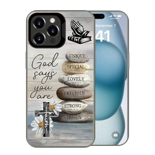 God Cross Wood Grain Phone Case Compatible with iPhone 16 Pro Case - color: Pattern 3, size: for iPhone 16 Pro