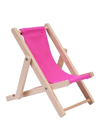 Foldable Wooden Cell Phone Stand, Phone Holder for Desk - color: Pink
