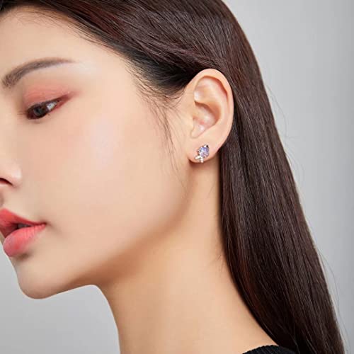 Qings Cute Animal Stud Earrings for Kids - Sterling Silver 925 Dragonfly Earrings Fish Studs for Teen Girls Women Dainty Cubic Zirconia Earrings Gifts