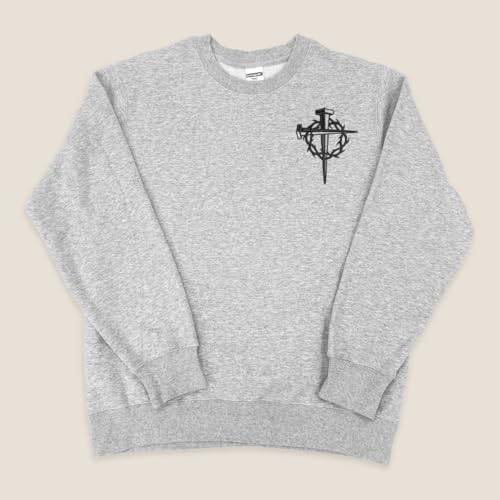 Jesus Cross Embroidered Sweatshirts Black