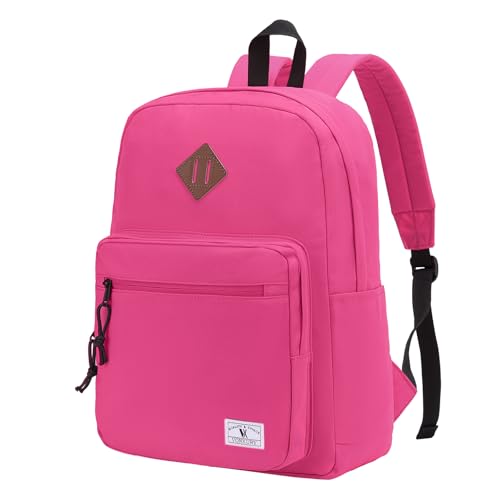 VX VONXURY Kids Backpack for School Travel,16.7 Inch Lightweight Bookbag - color: Dark Pink