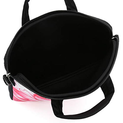 RICHEN 10 inch Messenger Bag Carrying Case Sleeve with Handle Accessory Pocket Fits 7 to 10-Inch Laptops/Notebook/Kids tablet (7-10.2 inch, Pink Butterfly) - color: Pink Butterfly, size: 7-10.2 inch