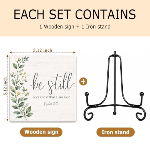 Be Still and Know That I Am God Wood Sign 5.1" Christian Decor(036 - color: Be still7