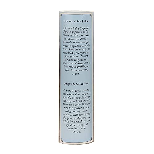 Stonebriar St. Jude Flameless LED Devotional Prayer Candle with Automatic Timer - size: 1 Count, style: St Jude