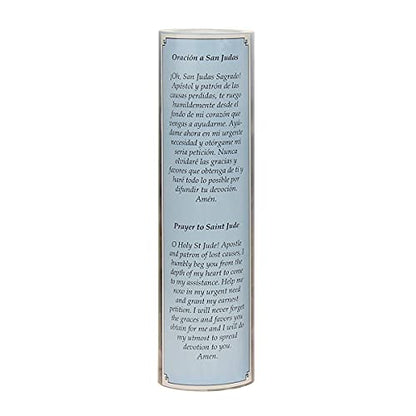 Stonebriar St. Jude Flameless LED Devotional Prayer Candle with Automatic Timer - size: 1 Count, style: St Jude
