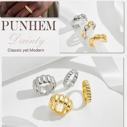 Cross Ring Women 14K Gold Plated Statement Stackable Engagement Christian - color: D-Silver