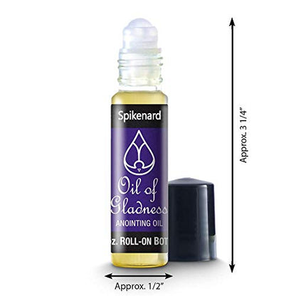 Oil of Gladness Spikenard Anointing Oil - Oil for Daily Prayer, Ceremonies and Blessings 1/3 oz Roll-On - size: 0.33 Fl Oz (Pack of 1)