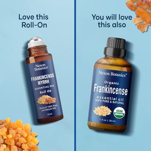 Frankincense & Myrrh Roll-On for Skin Care 10 ml - Aromatherapy & Wellness