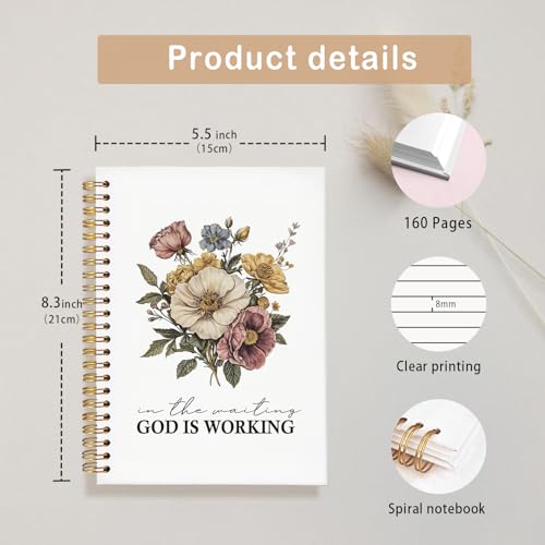 Bible Journal for Women,Bible Journal,Prayer Bible Supplies Journal - color: God is working