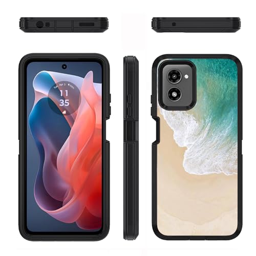 Designed for Moto G Power 5G 2024 Case, Military Grade Heavy Duty 3-Layer Shockproof Full-Body Protective Cover for Motorola Moto G Power 5G 2024, Beach - color: Beach