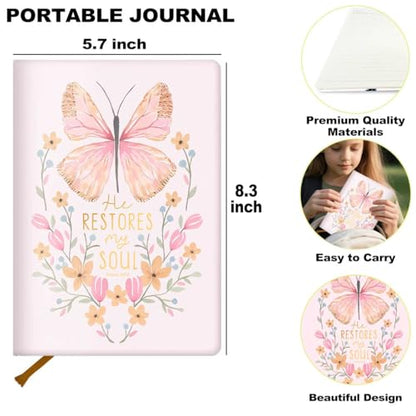 BQXH Bible Verse Lined Journal Notebook for Women, Butterfly Notebook - color: Multi 1304