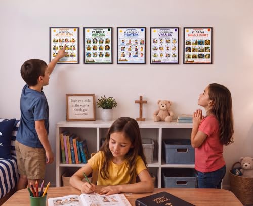 JELLY BEAN GENIUS VBS Decorations & Bible Posters, 5-Pack Laminated Set