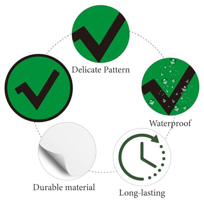 CREATCABIN 128Pcs Green Check Stickers Check Mark Sticker Circle Vinyl Decals Helmet Decals Self-Adhesive for Scrapbooking Crafts Water Bottles Teacher Calendar Laptop Diary Luggage Cup 0.98 Inch - style: Green Check